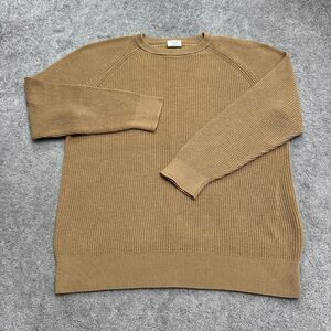Aritzia Wilfred Crew Neck Pullover Sweater Mens Medium Brown Merino Wool Knit
